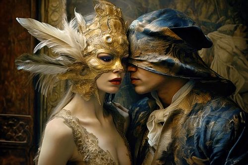 Venetian masks - Party every day by Joriali Fine Art