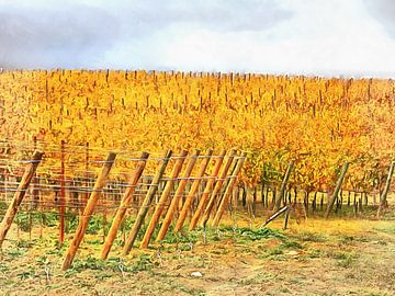 Grape Vines in Autumn by Dorothy Berry-Lound