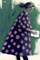 Schilderij van vrouw met brief