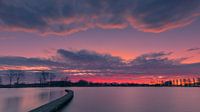 Lever du soleil Zilvermeer, Groningen, Pays-Bas par Henk Meijer Photography Aperçu