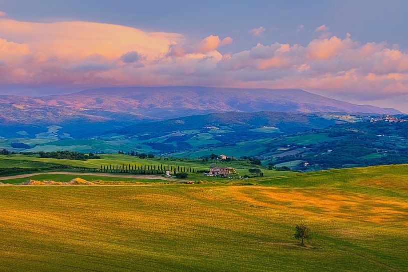 Avondlicht in Toscane van Henk Meijer Photography