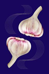 Symmetrische Knoblauchknollen