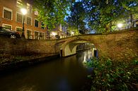 Pont Magdalena sur le canal Nieuwegracht à Utrecht par Donker Utrecht Aperçu