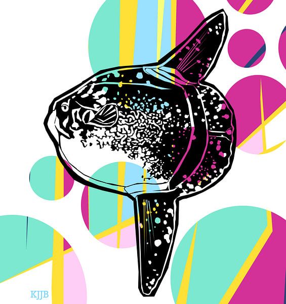 Colorful Fish The Sunfish by Studio Heyki
