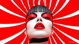 Red Radiance - Portrait Pop Art