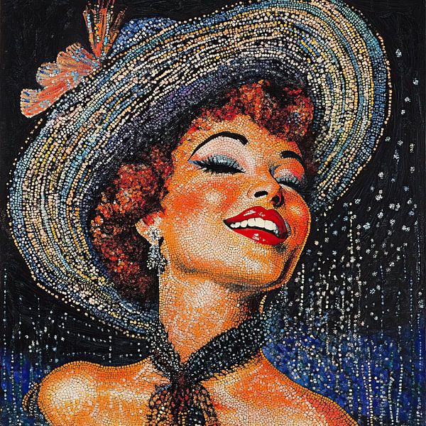 Cheerful Woman by Eye catching paintings