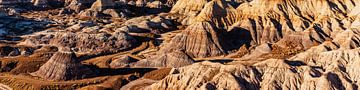 Panorama hills in the colorful painted desert Petrified forest national park in Arizona USA by Dieter Walther