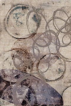 Retro Monotype met cirkels en textuur van Dina Dankers