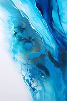 Abstract Blauw