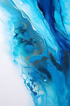 Abstrait bleu sur Uncoloredx12
