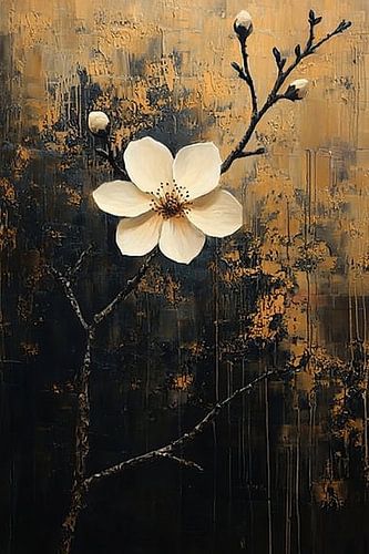 Peinture florale moderne