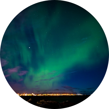Poollicht, noorderlicht IJsland, Aurora Iceland van Corrine Ponsen