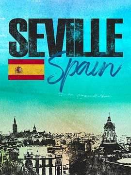 Sevilla Spanje van Printed Artings