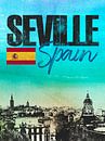 Sevilla Spanje van Printed Artings thumbnail