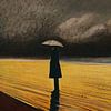 Rain leads to golden water by Jan Keteleer