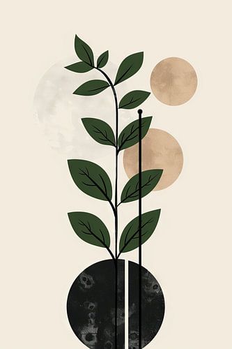 Geometrische plantenkunst