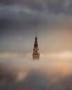 Saw tower rising among the clouds by Larissa van Hooren thumbnail