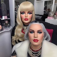 influencer maakt een makeover