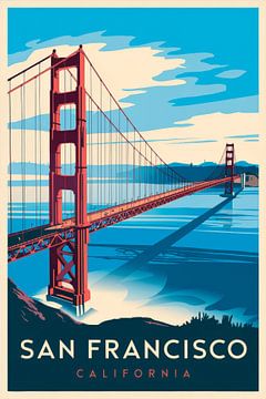 San Francisco, Californië van Poster Art Shop