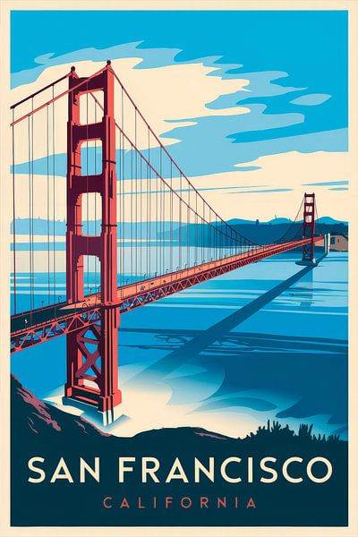 San Francisco, California by Poster Art Shop