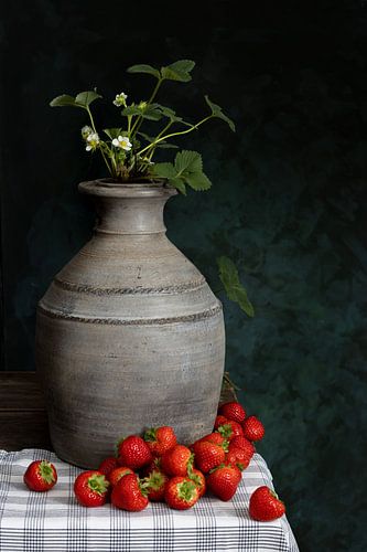 Still life fresh strawberries