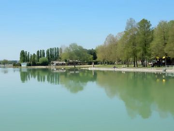 Langs het meer in Castiglione del Lago van Dorothy Berry-Lound