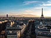 Uitzicht op Parijs met de Eiffeltoren van Martijn Joosse thumbnail