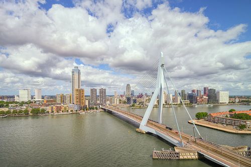 Erasmusbrücke und Skyline von Rotterdam