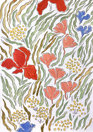 Vibrant Floral Garden by Rushati Chowdhury
