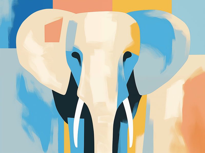 Éléphant, moderne par Caroline Guerain