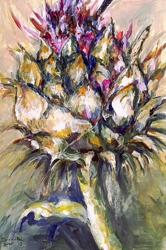 Violette Artischocke von Ineke de Rijk