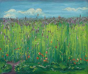 Max Pechstein, blühendes Maisfeld