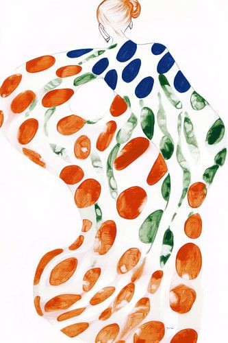 Dancing in dotted dress