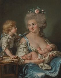 Adélaïde Labille-Guiard – Portrait of Madame Charles Mitoire with Her Children