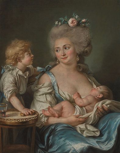 Adélaïde Labille-Guiard – Portrait de Madame Charles Mitoire avec ses enfants