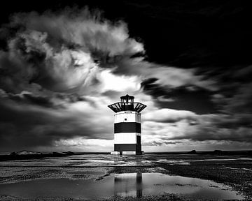Leuchtturm Scheveningen von Wim van Beelen