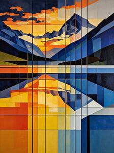 Symmetrie der Alpen
