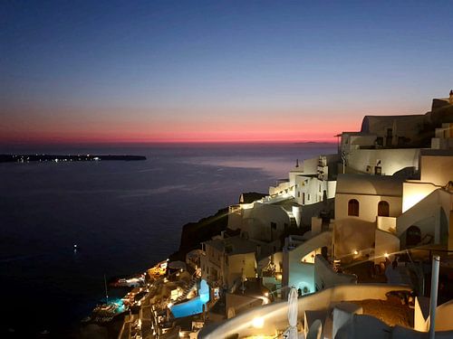Santorini by night