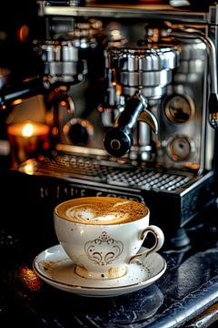 kop koffie of Cappuccino drinken van Egon Zitter