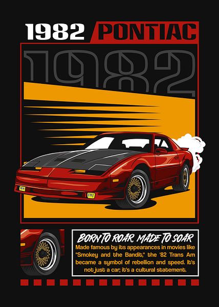 1982 Pontiac Firebird Trans Am Muscle Car by Adam Khabibi