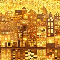 Een Amsterdamse Droom in de stijl van Gustav Klimt