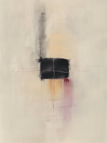 Minimalism, modern abstract in pastel colours and black