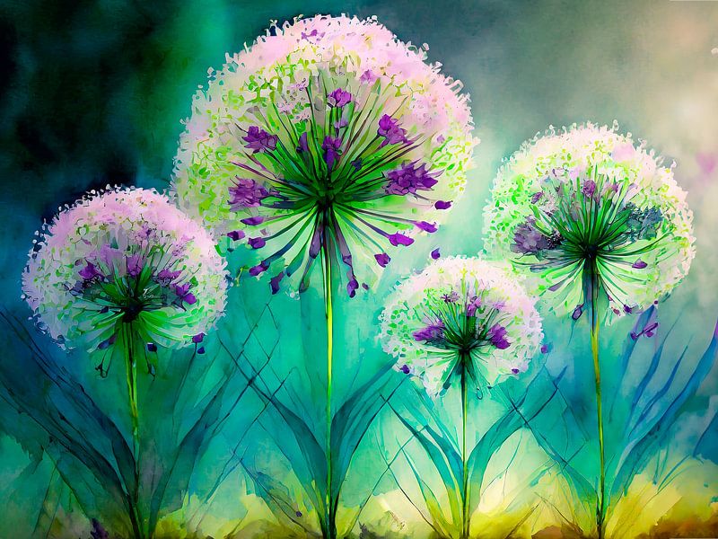 Une bordure d'Alliums 1 par Studio Pieternel