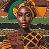 African Beauty in Tangerine Twist Colors by Arjen Roos