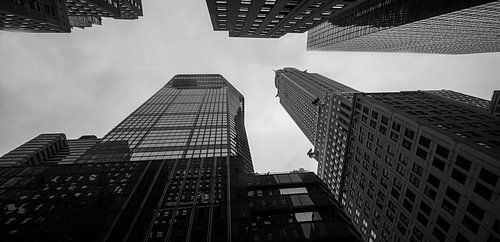 Chryslerbuilding New York zwischen den Wolkenkratzern