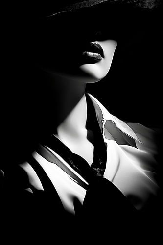 Mysterious woman in the shadows