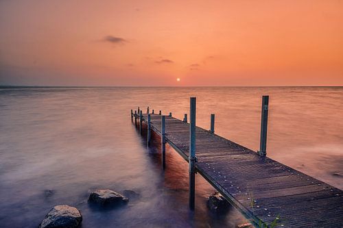 Steiger bij zonsopkomst