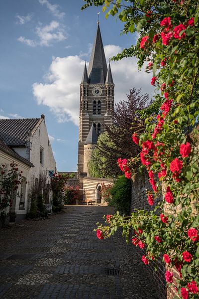 Die Kirche in Thorn mit Rosen von Manuuu