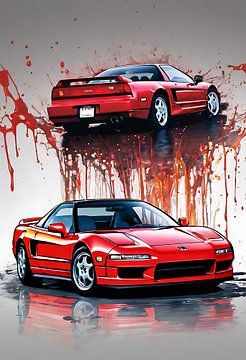Honda nsx splash art by kevin gorter