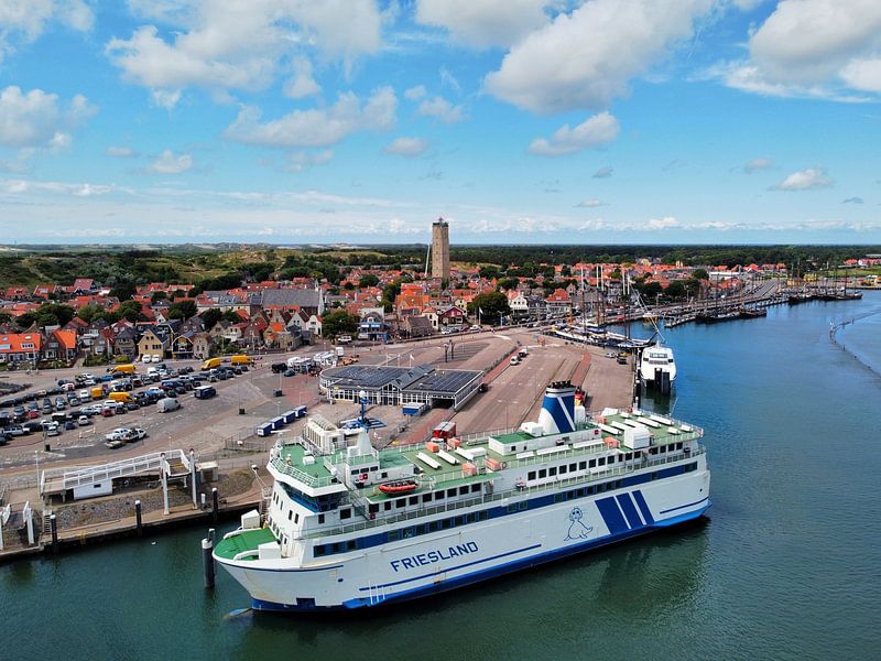 The ferry &#039;Friesland&#039; docks at Terschelling by Nico van Maaswaal